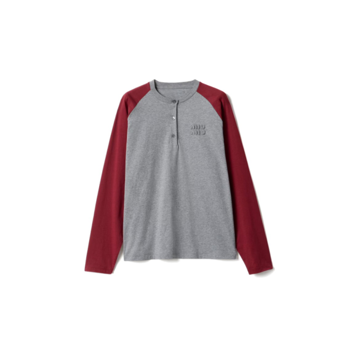 M1v M1v cotton jersey henley shirt mjla34